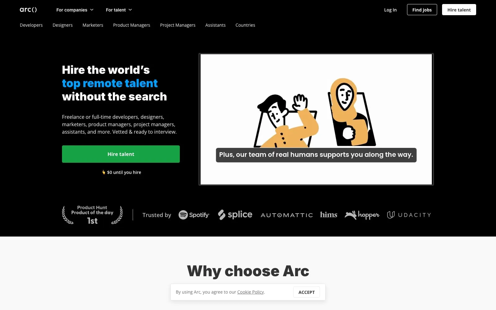 Screenshot of Arc