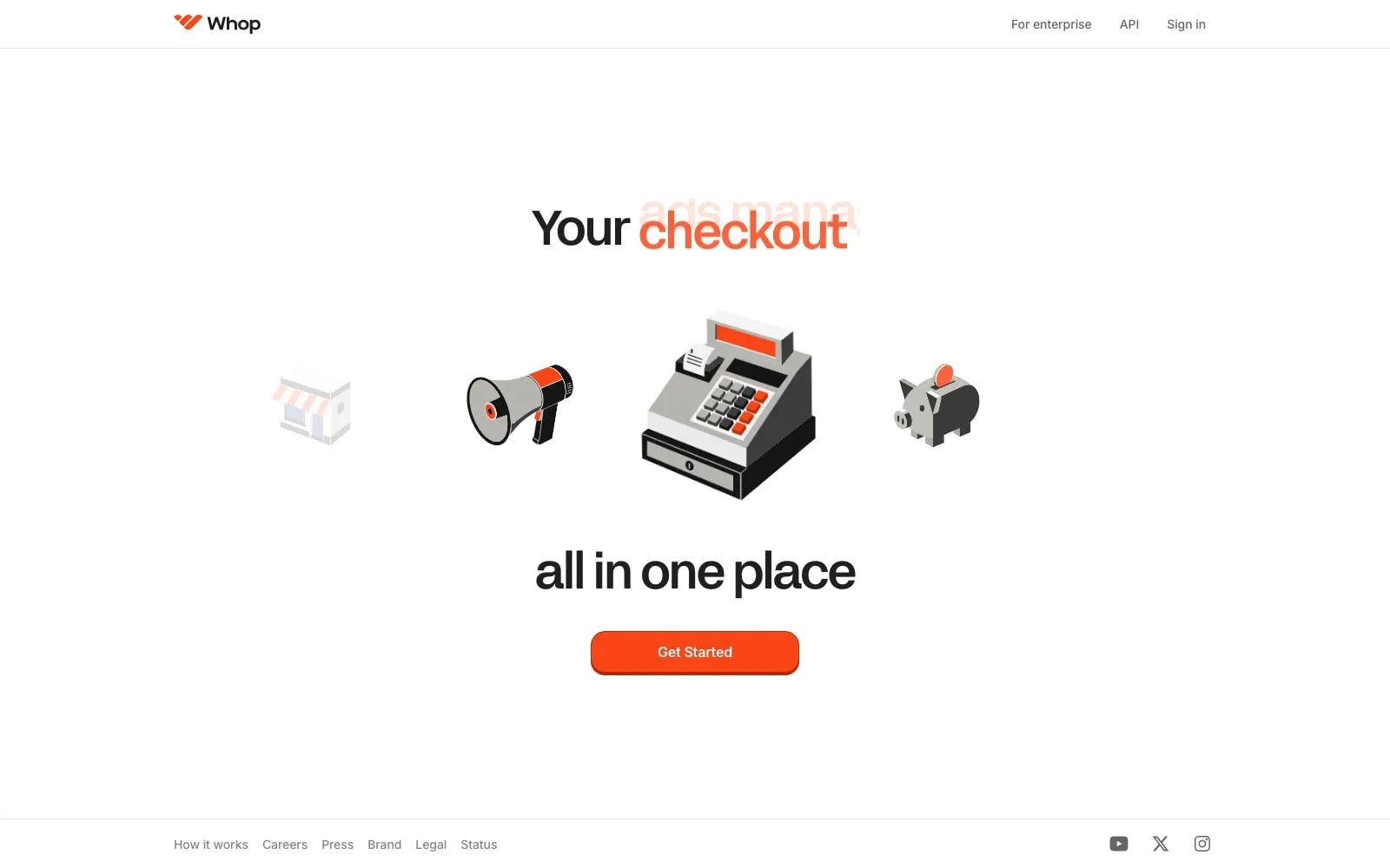 Screenshot of Whop