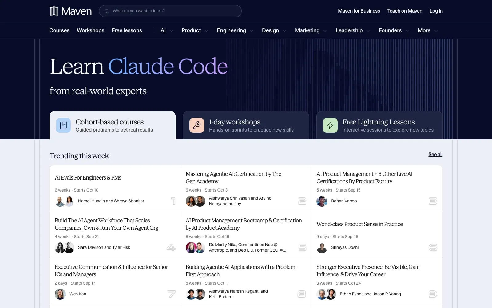 Screenshot of Maven