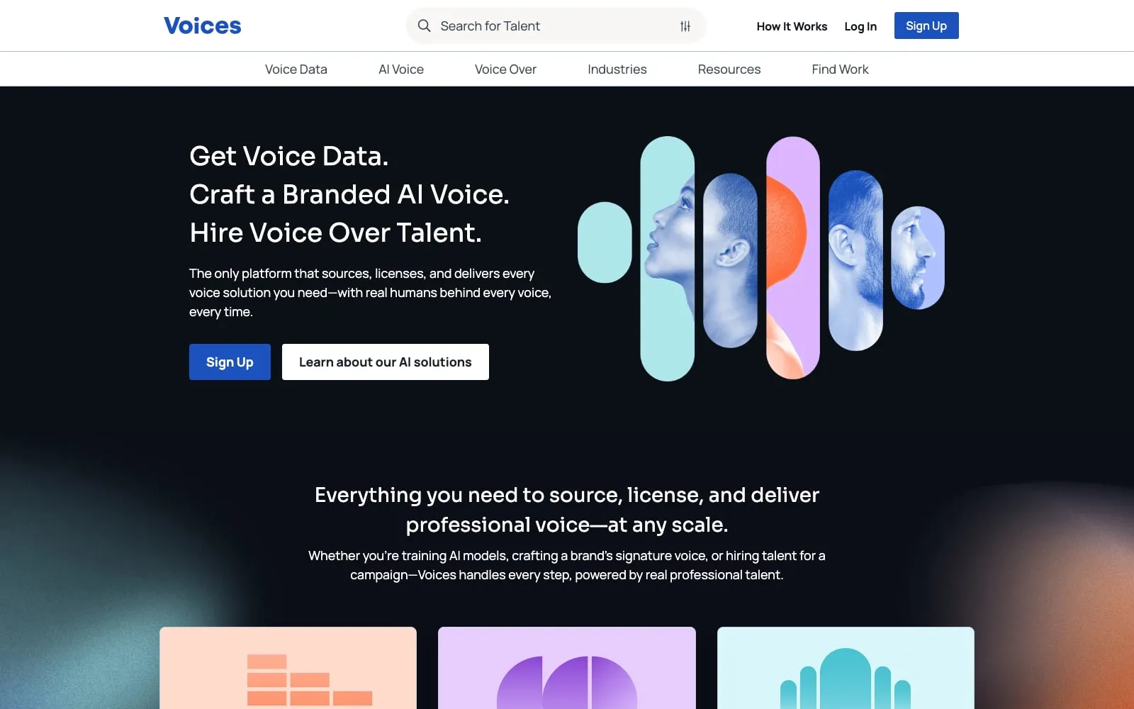 Screenshot of Voices
