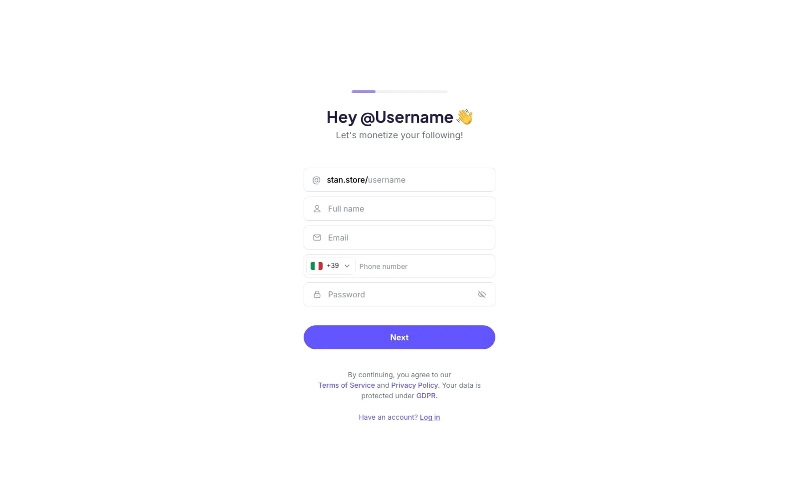 Screenshot of Stan Store