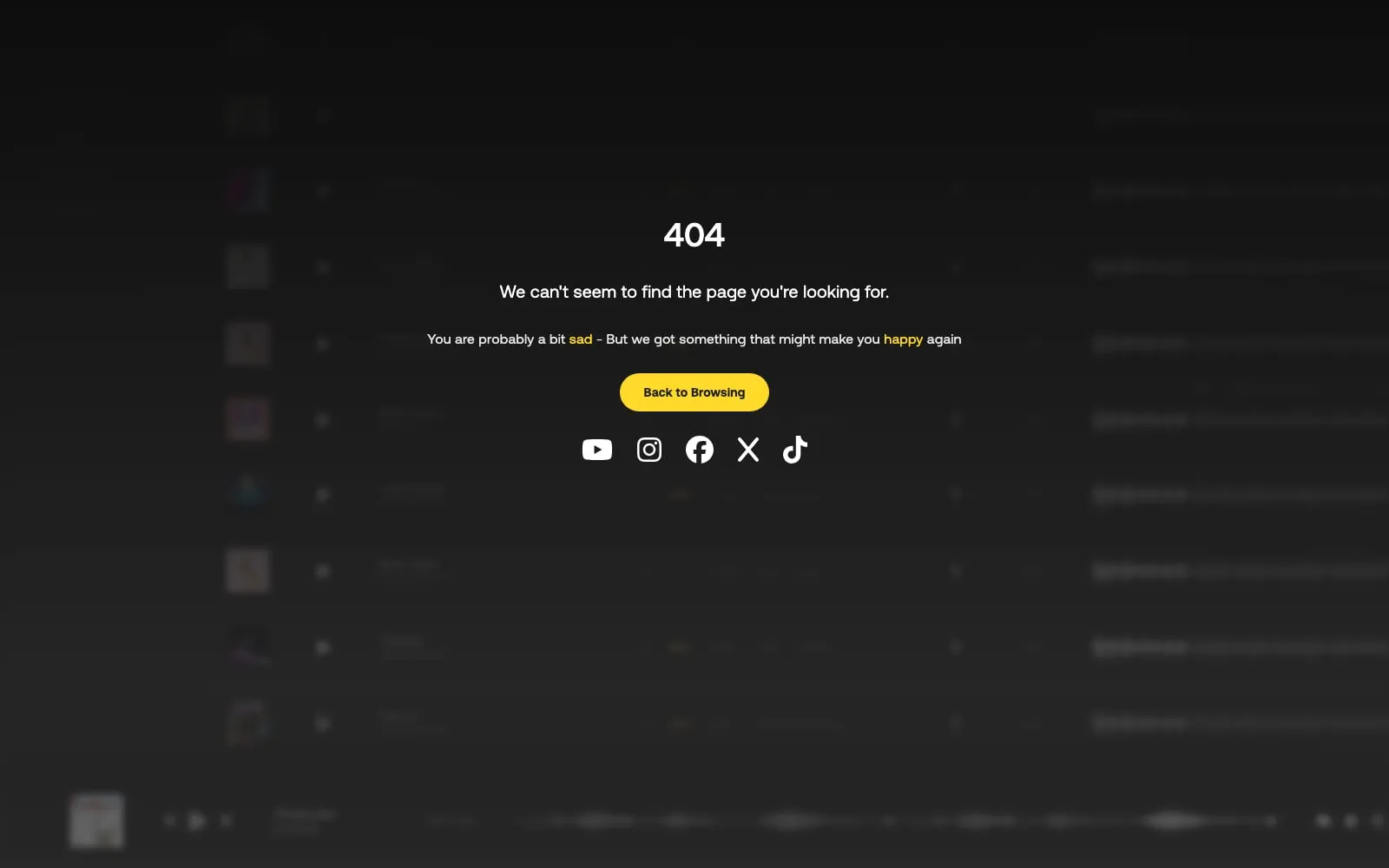 Screenshot of Artlist
