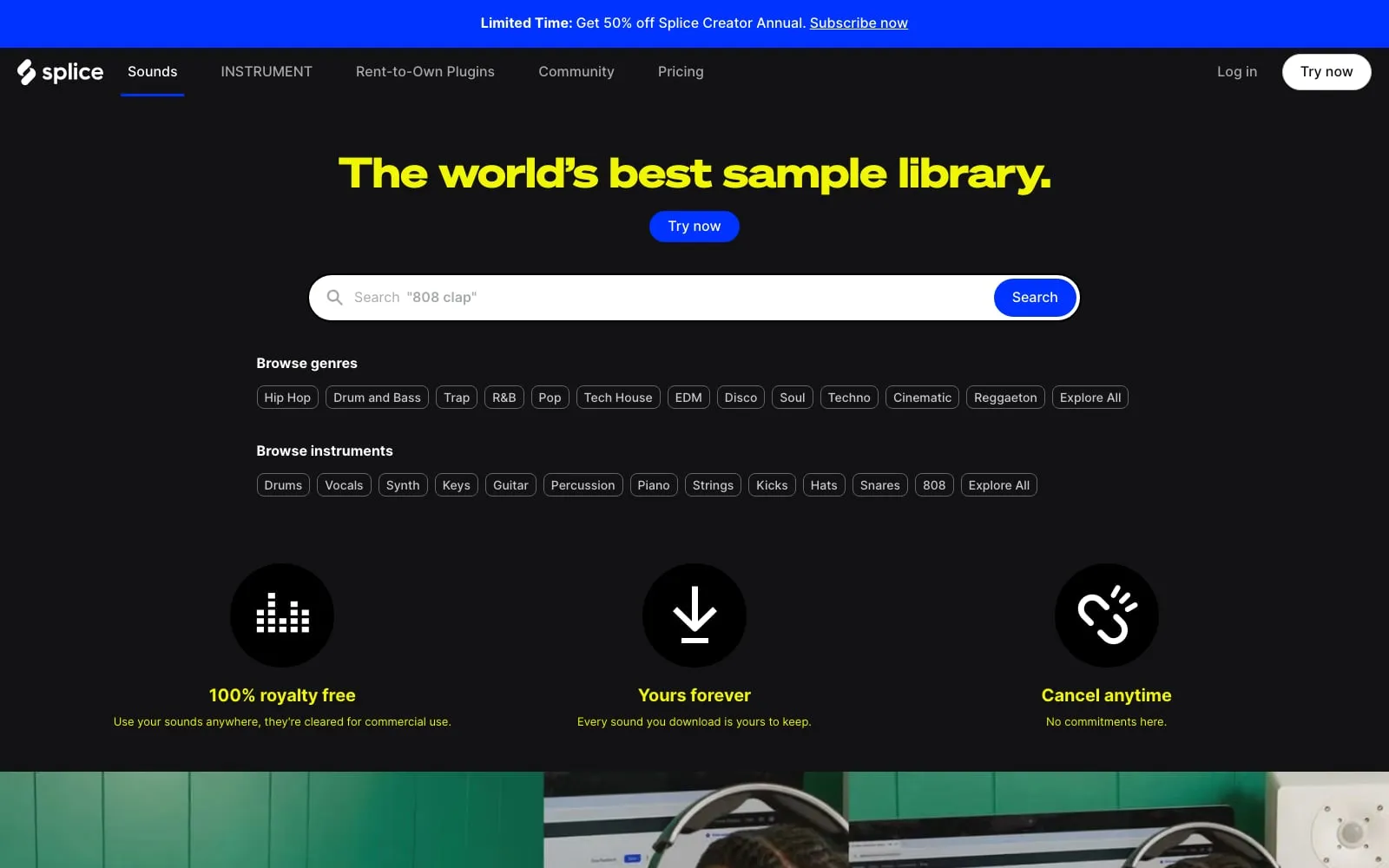 Screenshot of Splice