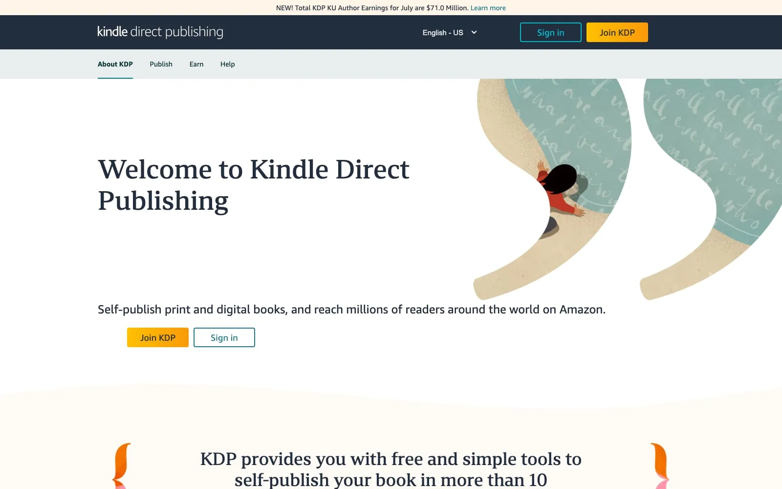 Screenshot of Amazon KDP