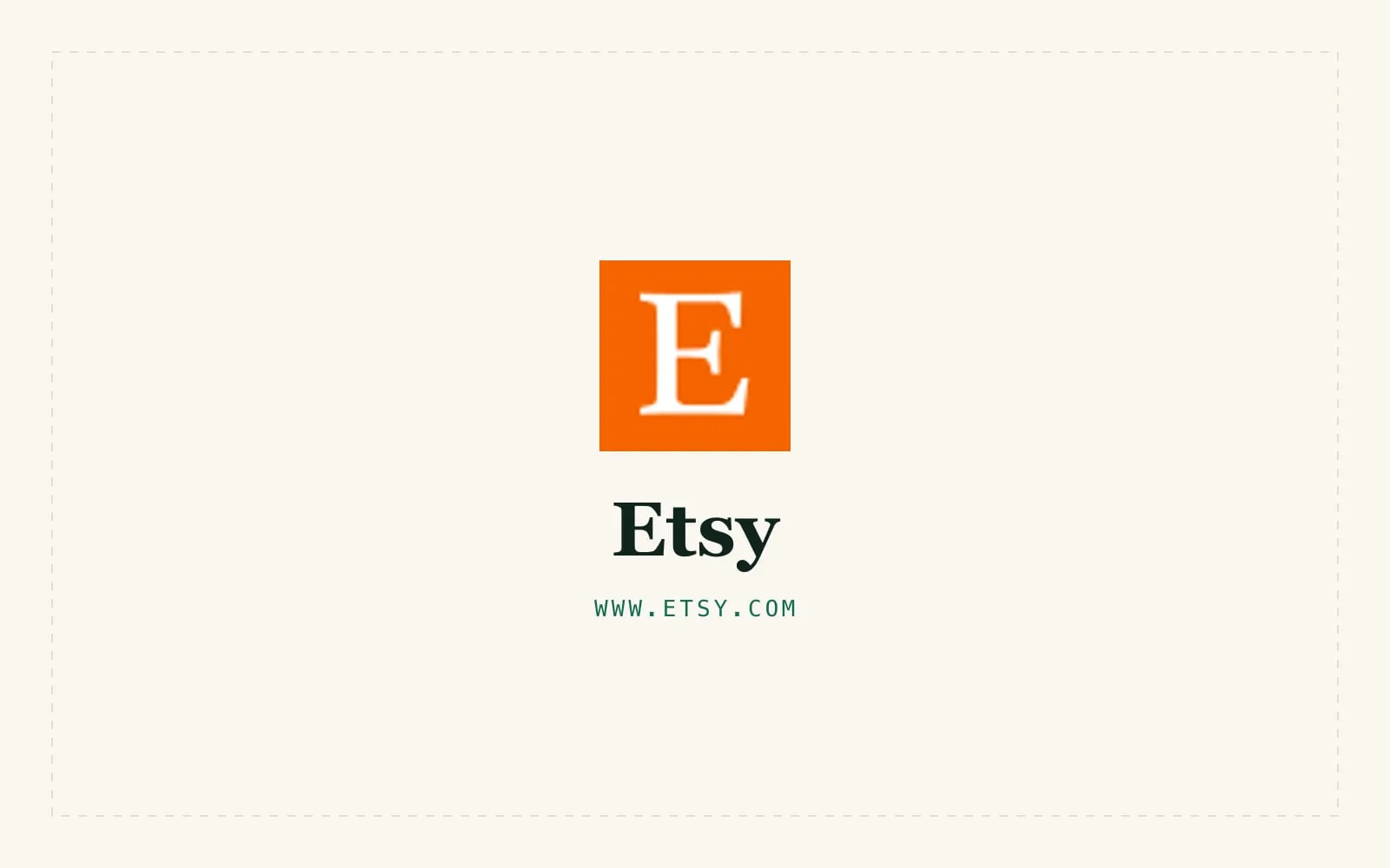 Screenshot of Etsy