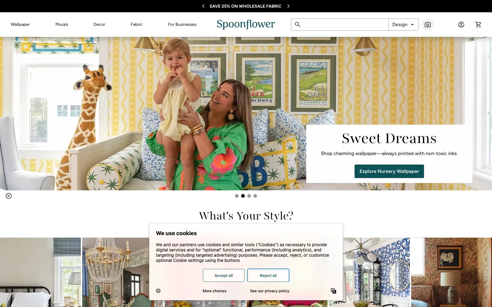 Screenshot of Spoonflower